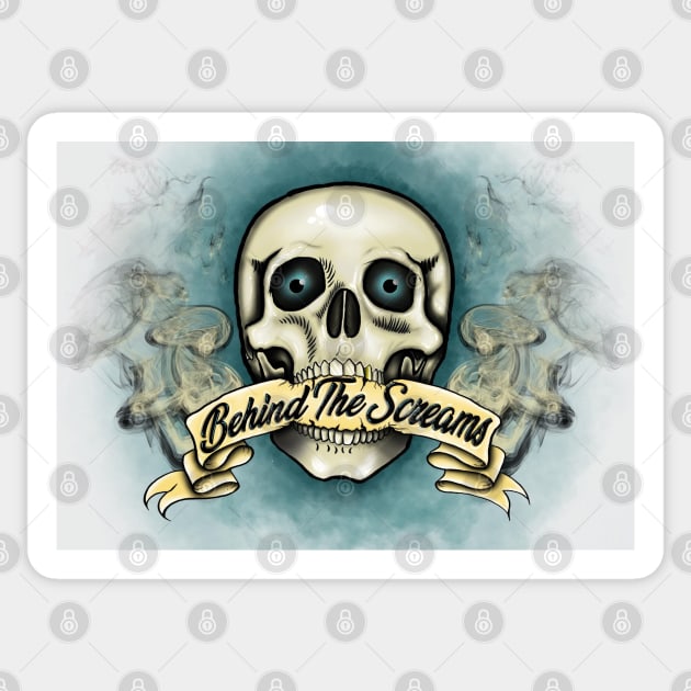 2021 Skull Logo Sticker by Behind The Screams Podcast